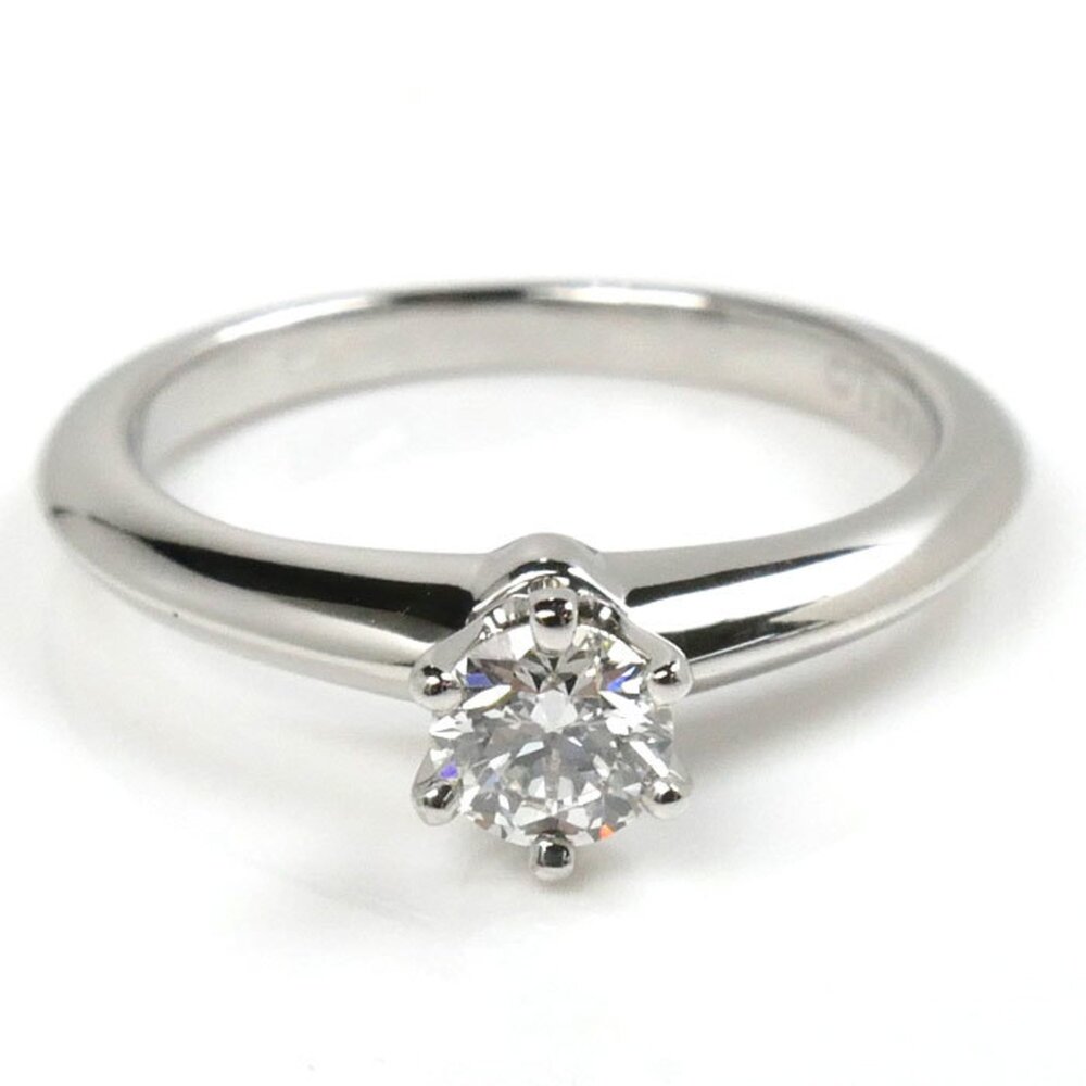 TIFFANY Silver Diamond Ring - Picture 3 of 8